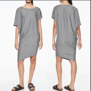 Athleta Heathered Sunlover Hilo gray dress UPF/swim cover ~ Medium